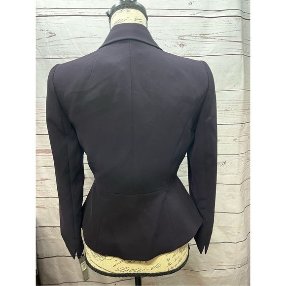 Tahari Arthur Levine NWT 2p stunning deep purple zip up jacket (2058) - Picture 3 of 7